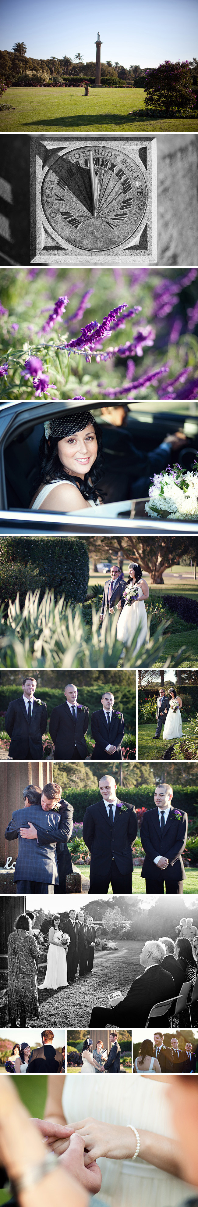 Centennial Park Wedding Photography - The Bride's Arrival at The Ceremony