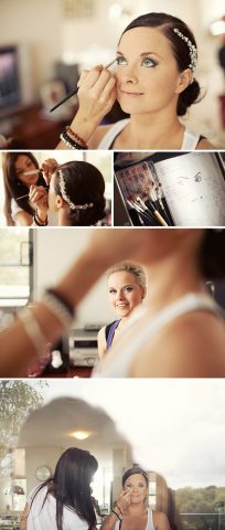 Finishing makeup touches - Balmain Wedding Photography