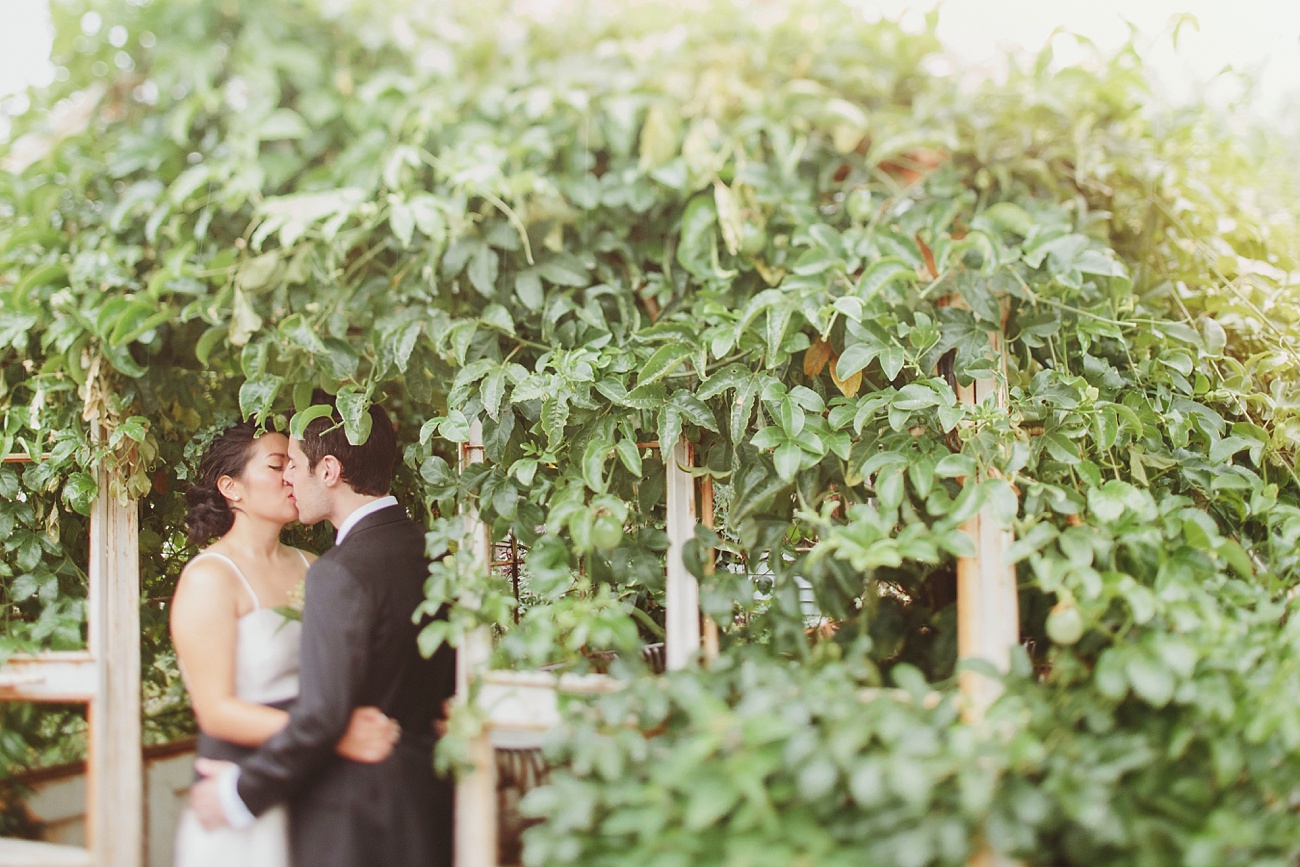 Lush green wedding portraits at The Grounds of Alexandria