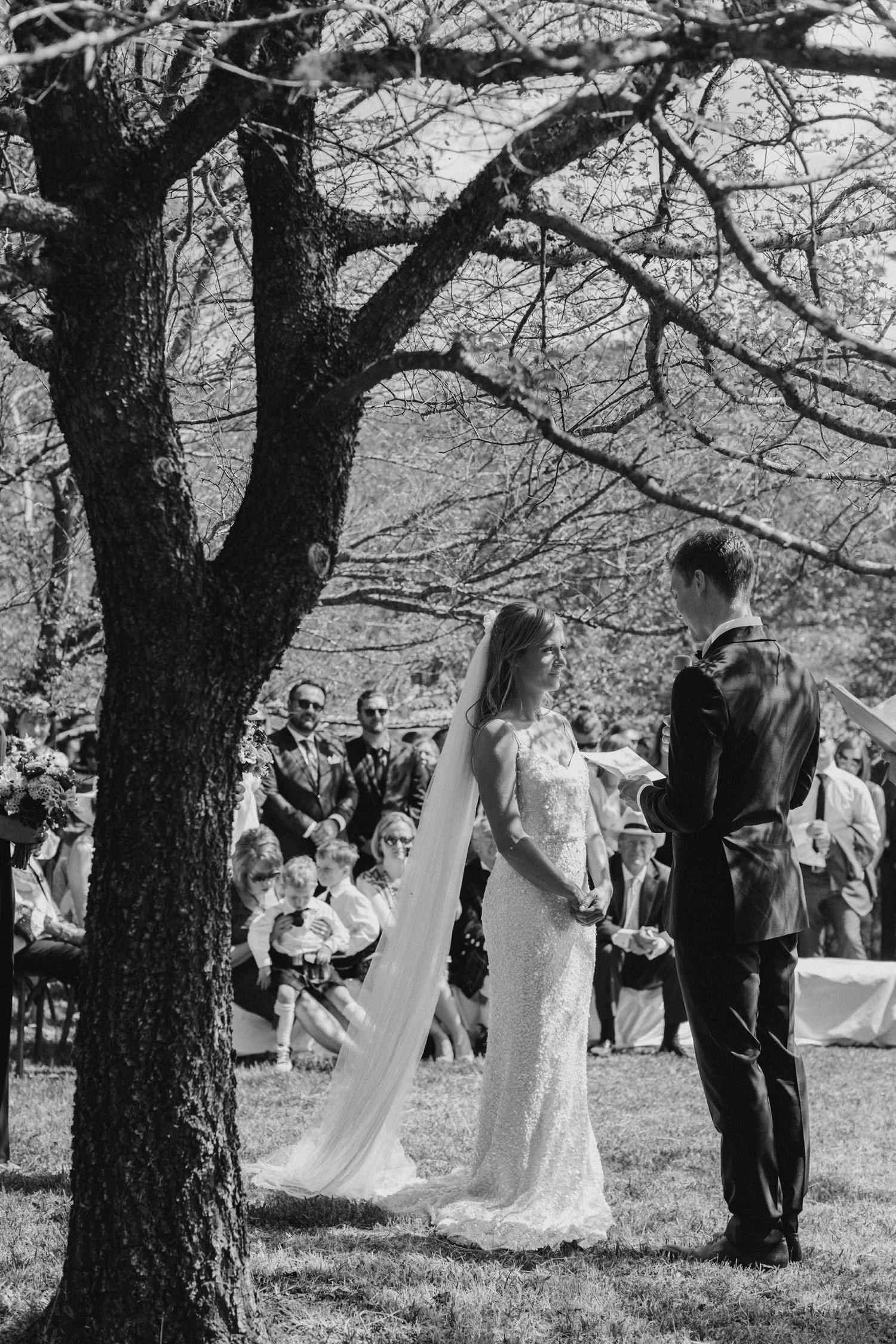 Ceremony at Valleyfields Wollombi Farm Wedding